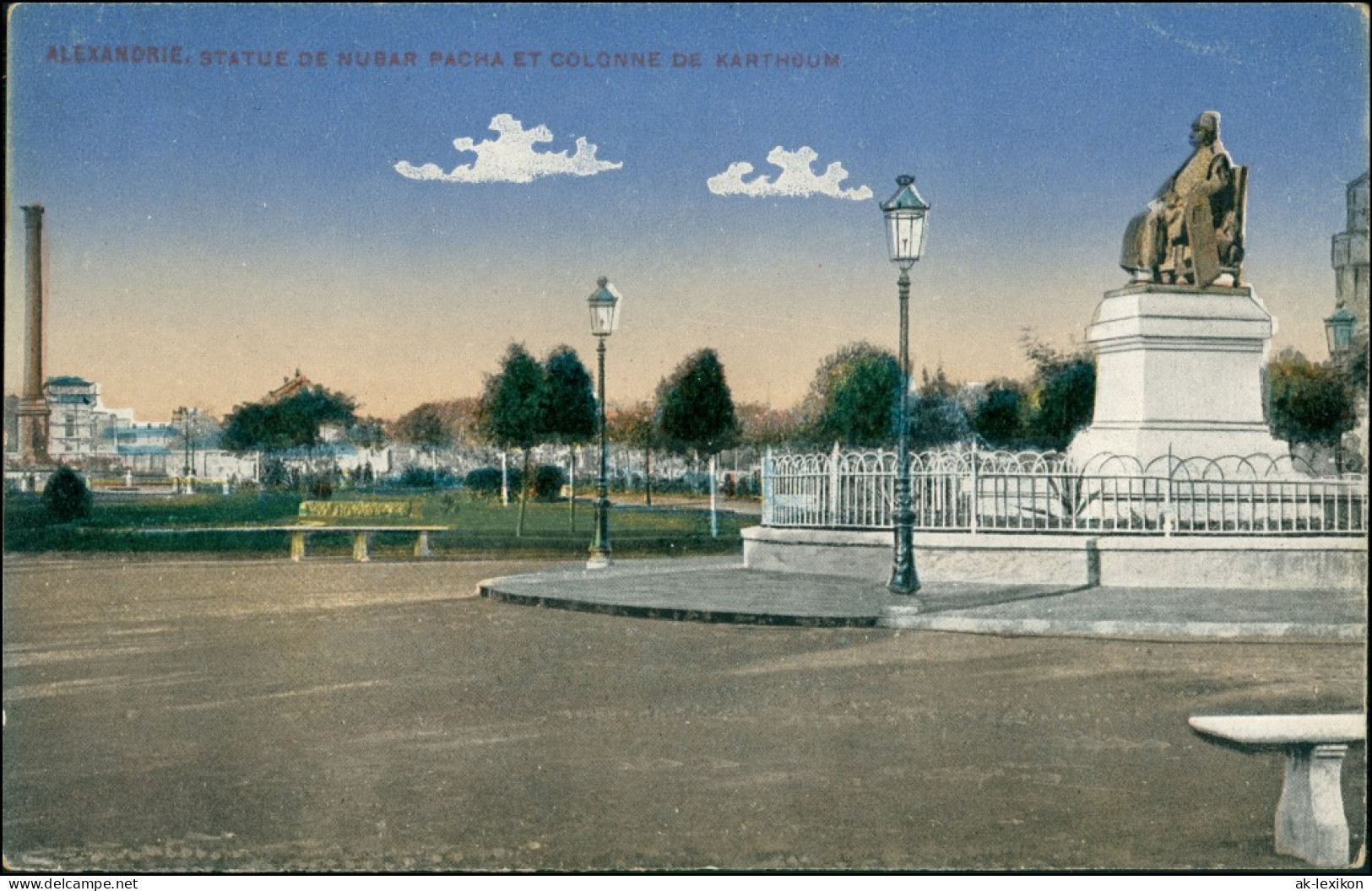 Alexandrien الإسكندرية‎, Al-Iskandariyya Platz Und Statue 1911 - Alexandria