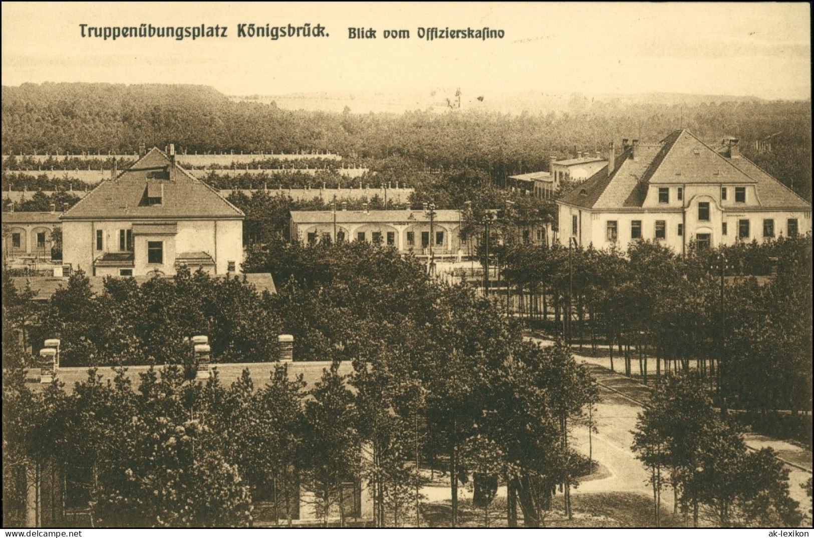 Königsbrück Kinspork Truppenübungsplatz, Blick Vom Offizierskasino ( 1910 - Königsbrück