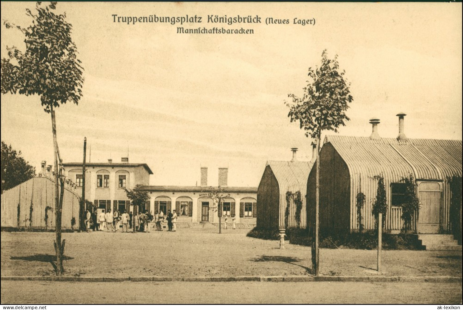 Königsbrück Kinspork Truppenübungsplatz, Neues Lager, Mannschaftsbaracken 1910 - Königsbrück