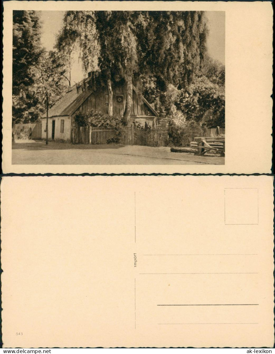 Ansichtskarte  Künstlerkarte, Kleines Wohnhaus, Ort Unbekannt 1920 - 1900-1949