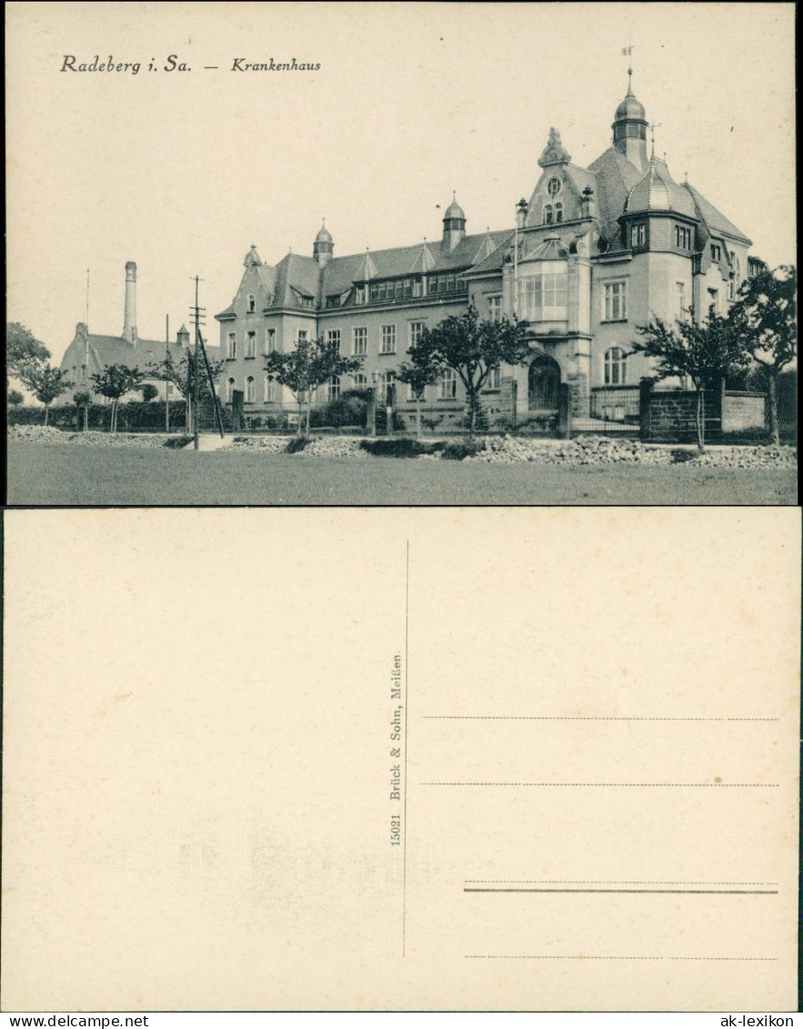 Ansichtskarte Radeberg Partie Am Krankenhaus 1916 - Radeberg