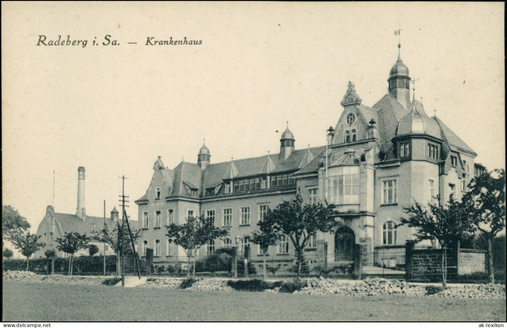 Ansichtskarte Radeberg Partie Am Krankenhaus 1916 - Radeberg