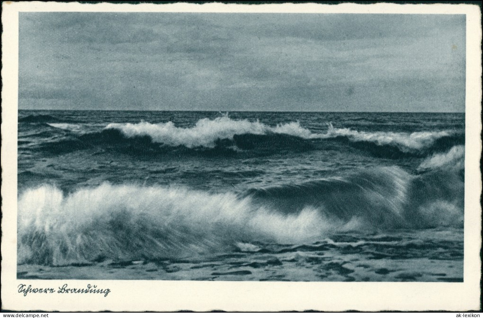 Postcard Henkenhagen Ustronie Morskie Wellengang 1928 - Pommern