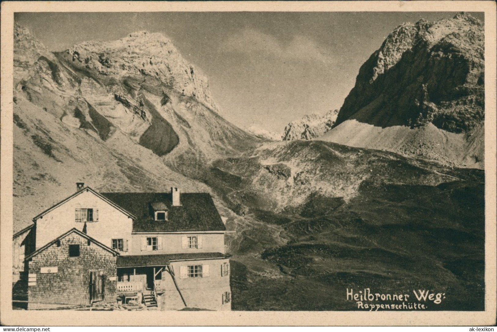Ansichtskarte Oberstdorf (Allgäu) Rappenseehütte Heilbronner See 1935 - Oberstdorf