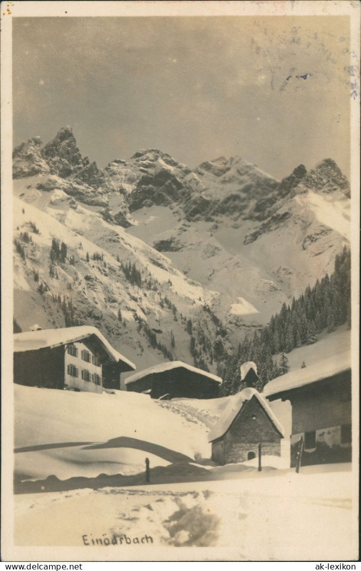 Ansichtskarte Einödsbach-Oberstdorf (Allgäu) Winterpartie 1930 - Oberstdorf