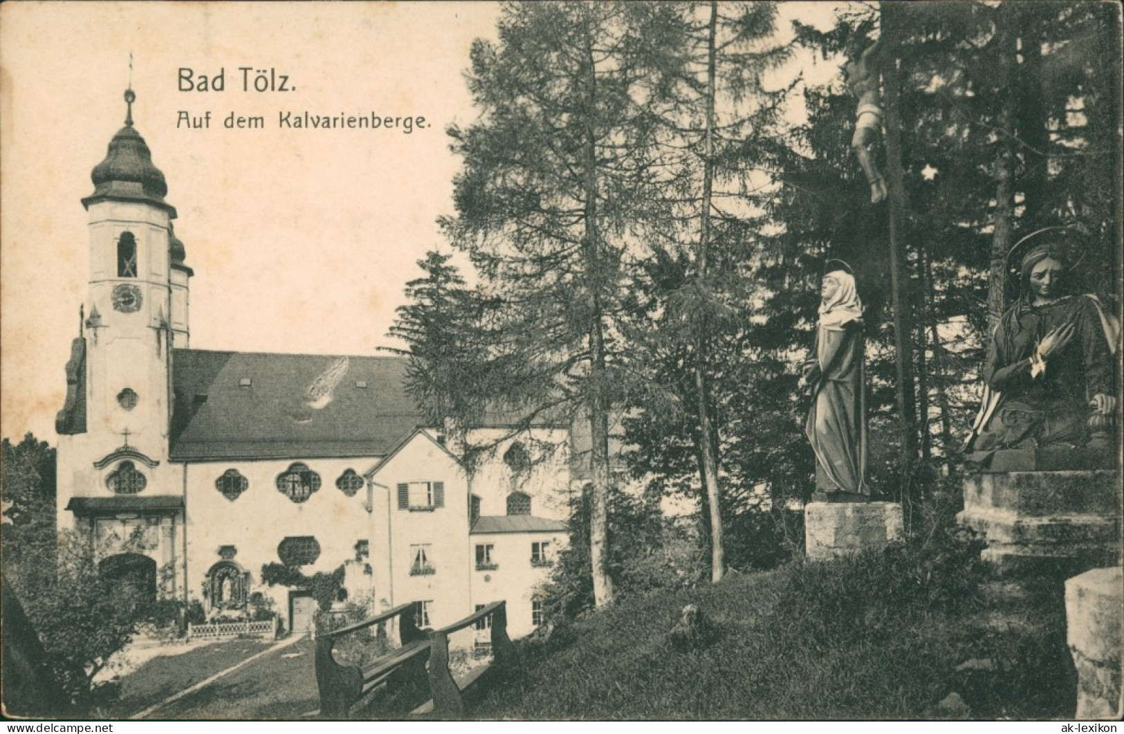 Ansichtskarte Bad Tölz Auf Dem Kalvarienberg 1922 - Bad Toelz