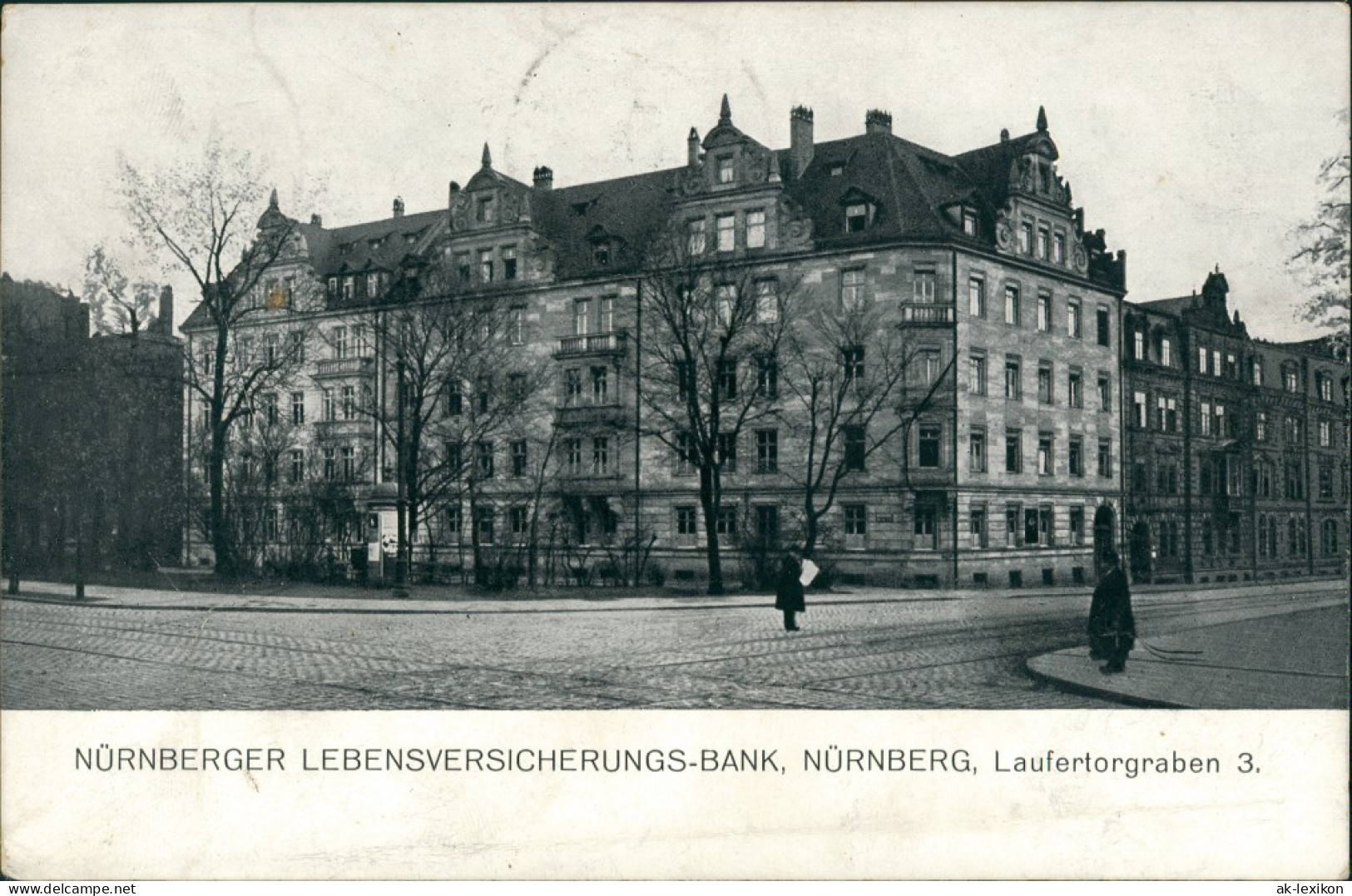 Ansichtskarte Nürnberg Nürnberger Lebensversicherung Laufertorgraben 3 1912 - Nuernberg