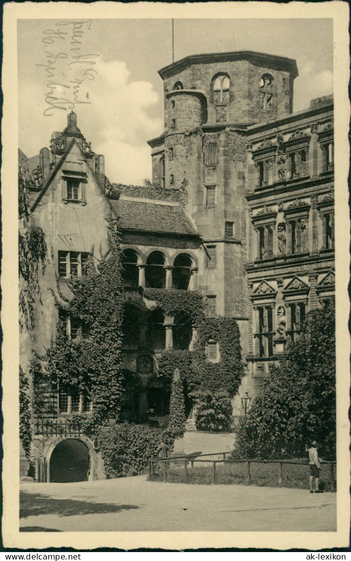 Ansichtskarte Heidelberg Heidelberger Schloss 1938 - Heidelberg