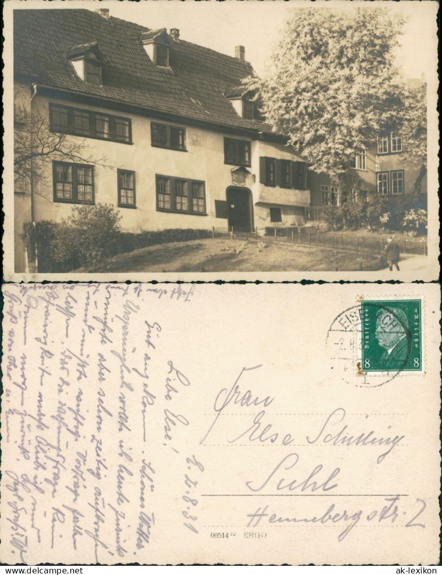 Foto Eisenach Straßenpartie 1929 Privatfoto - Eisenach