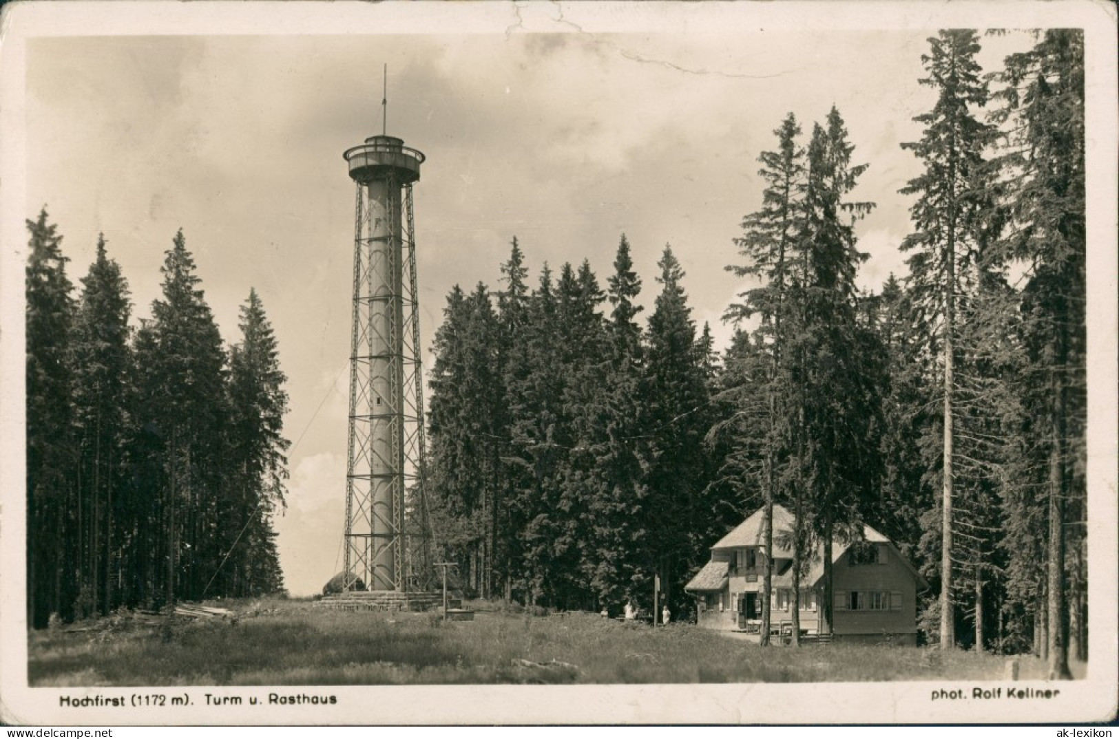 Titisee-Neustadt Hochfirst Aussichtsturm Und Fürstenberg Gasthaus 1937 - Titisee-Neustadt