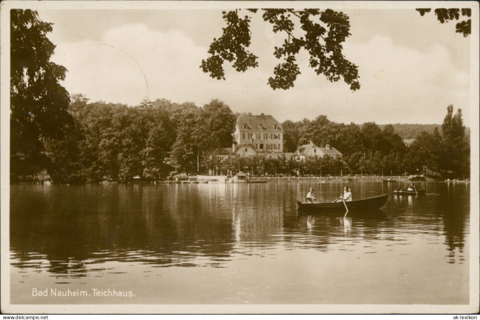 Ansichtskarte Bad Nauheim Parkanlagen - Teichhaus 1929 - Bad Nauheim