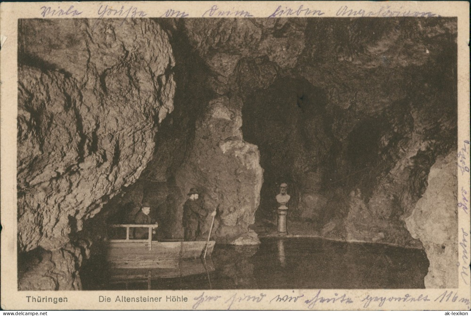 Altenstein-Bad Liebenstein Altensteiner Höhle, Höhle, Höhlengang, Innen 1925 - Bad Liebenstein