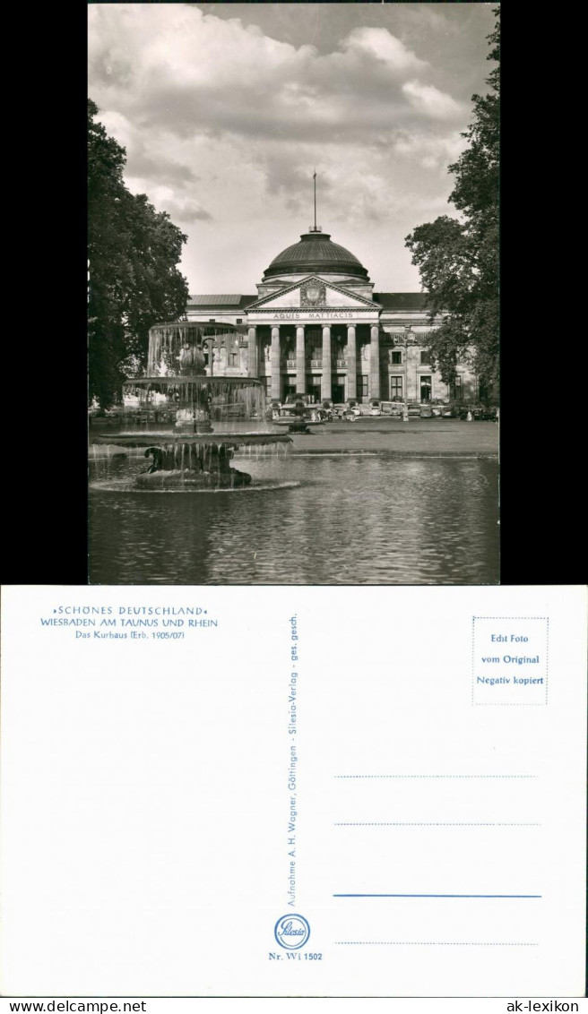 Ansichtskarte Wiesbaden Partie Am Kurhaus 1965 - Wiesbaden