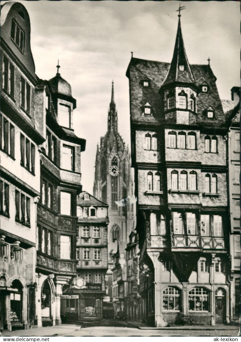 Frankfurt Am Main Geschäfte Häuser Partie Am Alter Markt Mit Dom 1960 - Frankfurt A. Main