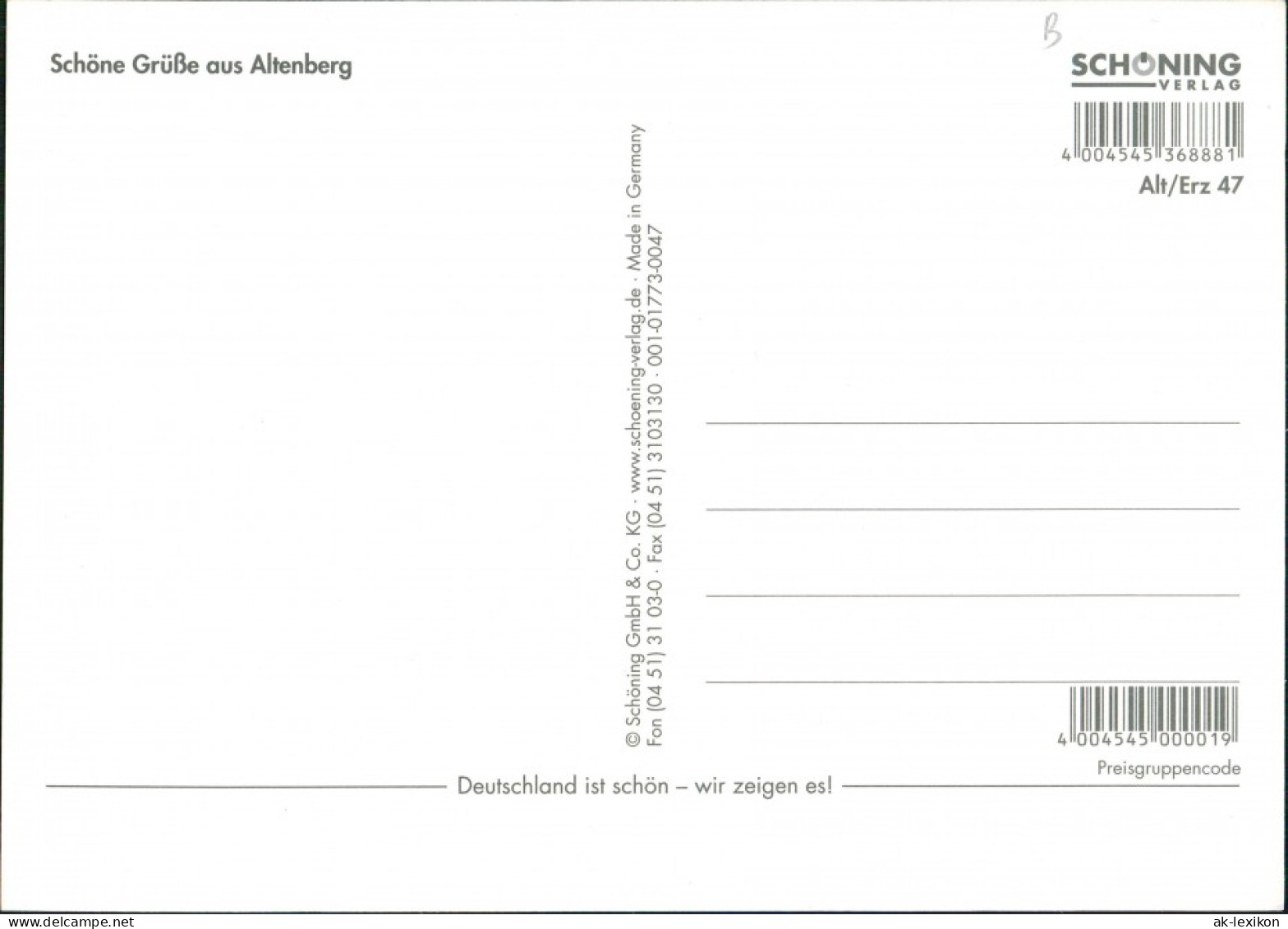 Altenberg (Erzgebirge) Mehrbildkarte: Grüße Aus Altenberg  Denkmal 1995 - Altenberg