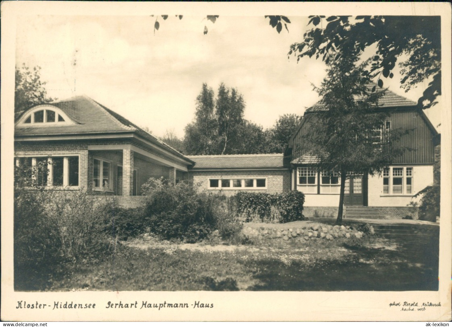 Kloster-Hiddensee Hiddensjö, Hiddensöe Gerhart Hauptmann-Haus 1954 - Hiddensee