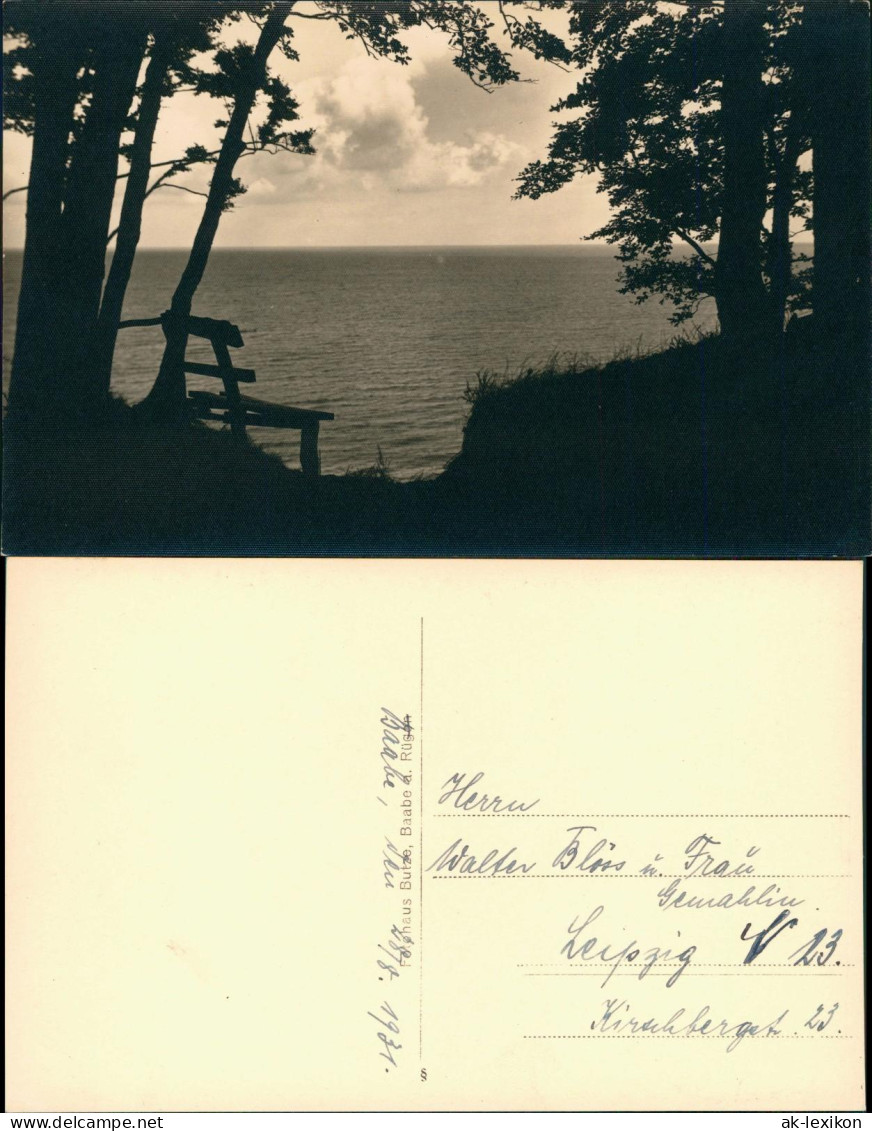 Baabe Rügen Stimmungsbild - Blick Von Der Bank Auf Das Meer 1931 - Andere & Zonder Classificatie