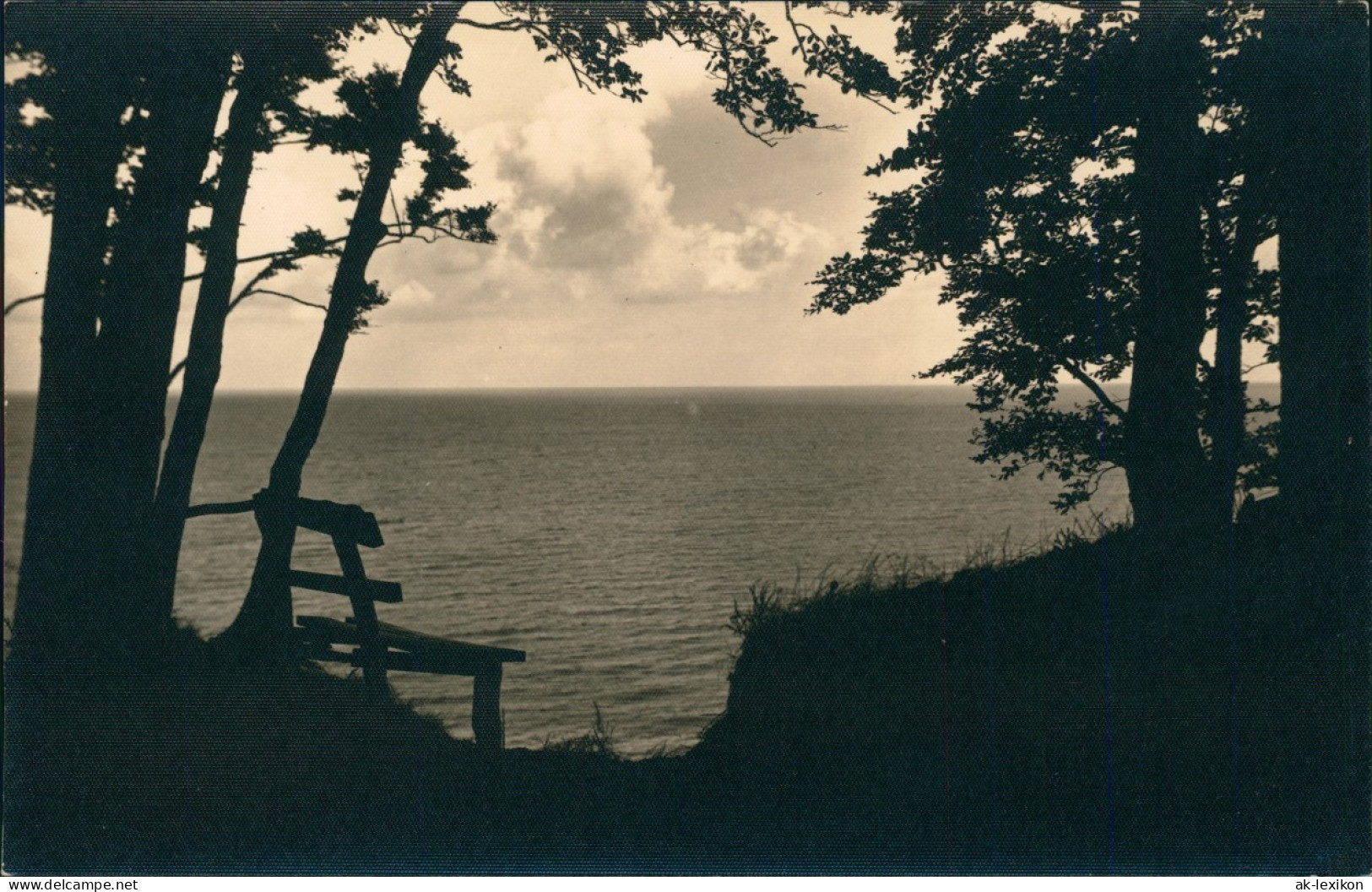 Baabe Rügen Stimmungsbild - Blick Von Der Bank Auf Das Meer 1931 - Andere & Zonder Classificatie