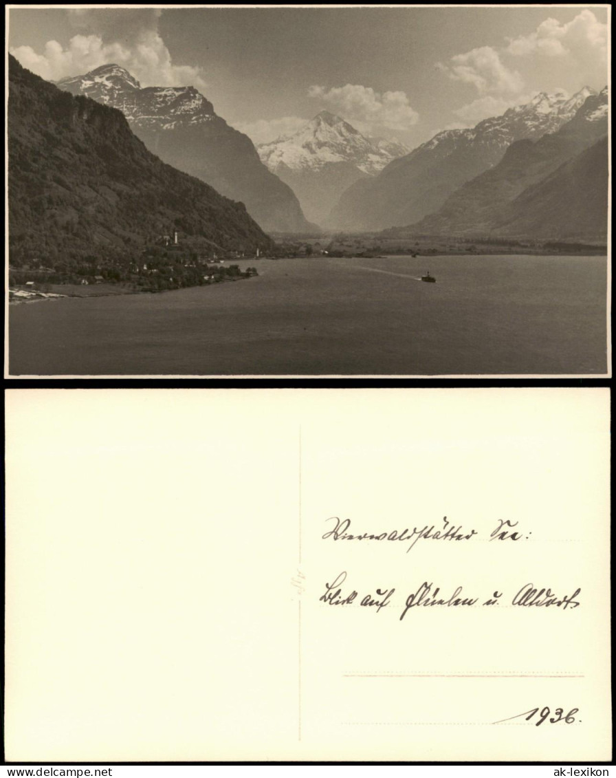 Foto Luzern Lucerna Vierwaldstättersee 1936 Privatfoto Foto - Autres & Non Classés