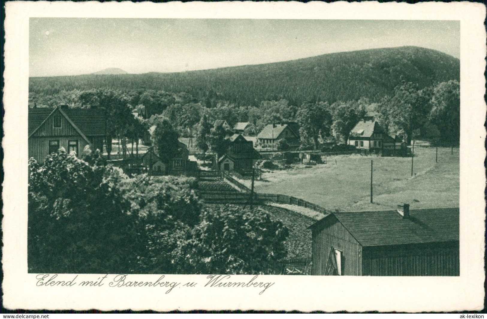 Ansichtskarte Elend (Harz) Oberharz Barenberg U. Wurmberg 1928 - Autres & Non Classés