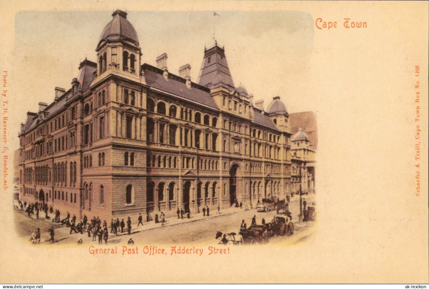 Kapstadt Kaapstad GENERAL POST OFFICE, ADDERLEY STREET REPRO 1905/1996 - Afrique Du Sud