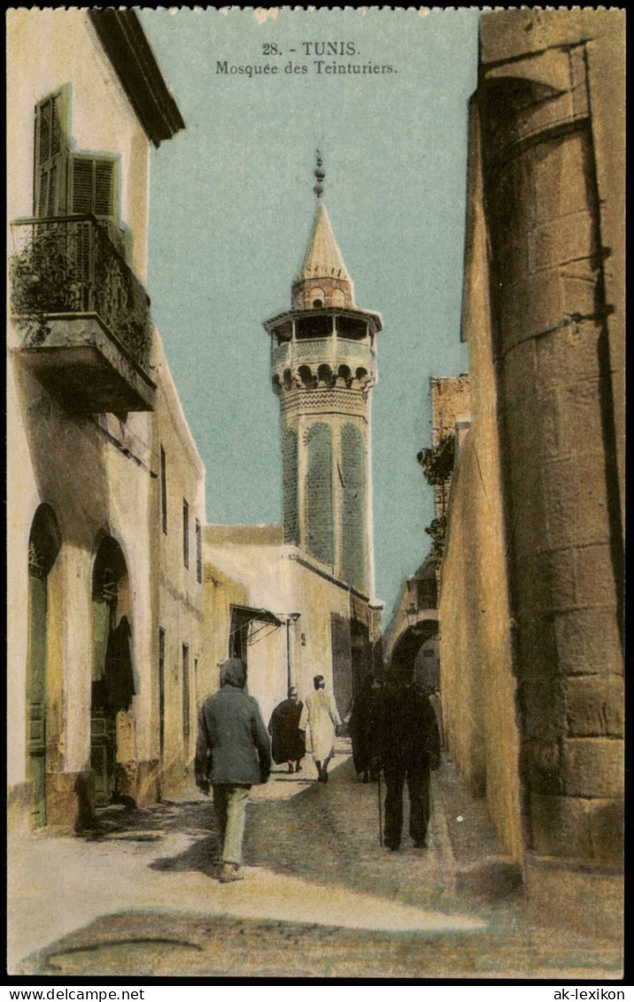 Postcard Tunis تونس Mosquée Des Teinturiers. 1922 - Túnez