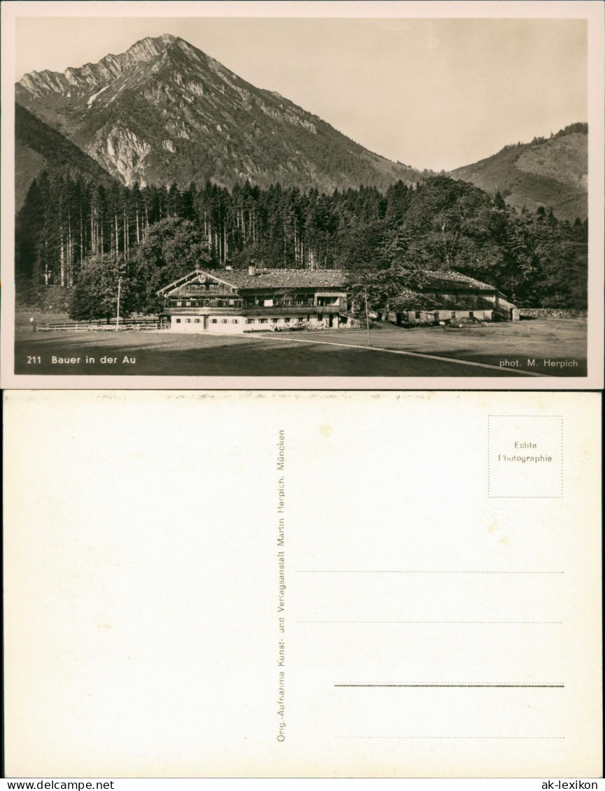 Ansichtskarte Bad Wiessee Gatshaus Bauer In Der Au 1935 - Bad Wiessee