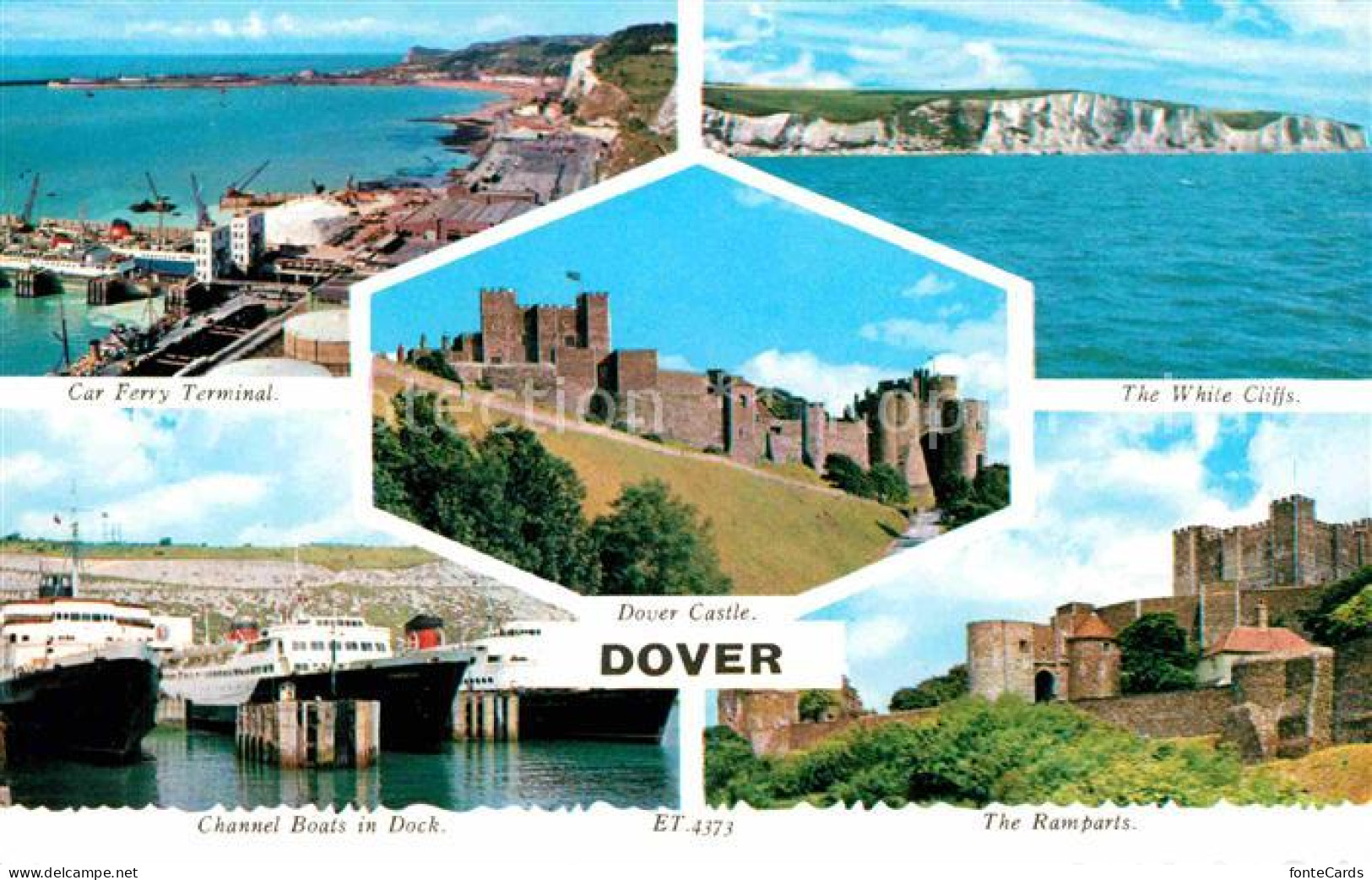 72698485 Dover Kent Fliegeraufnahme Car-Ferry-Terminal White-Cliffs Castle Rampa - Autres & Non Classés