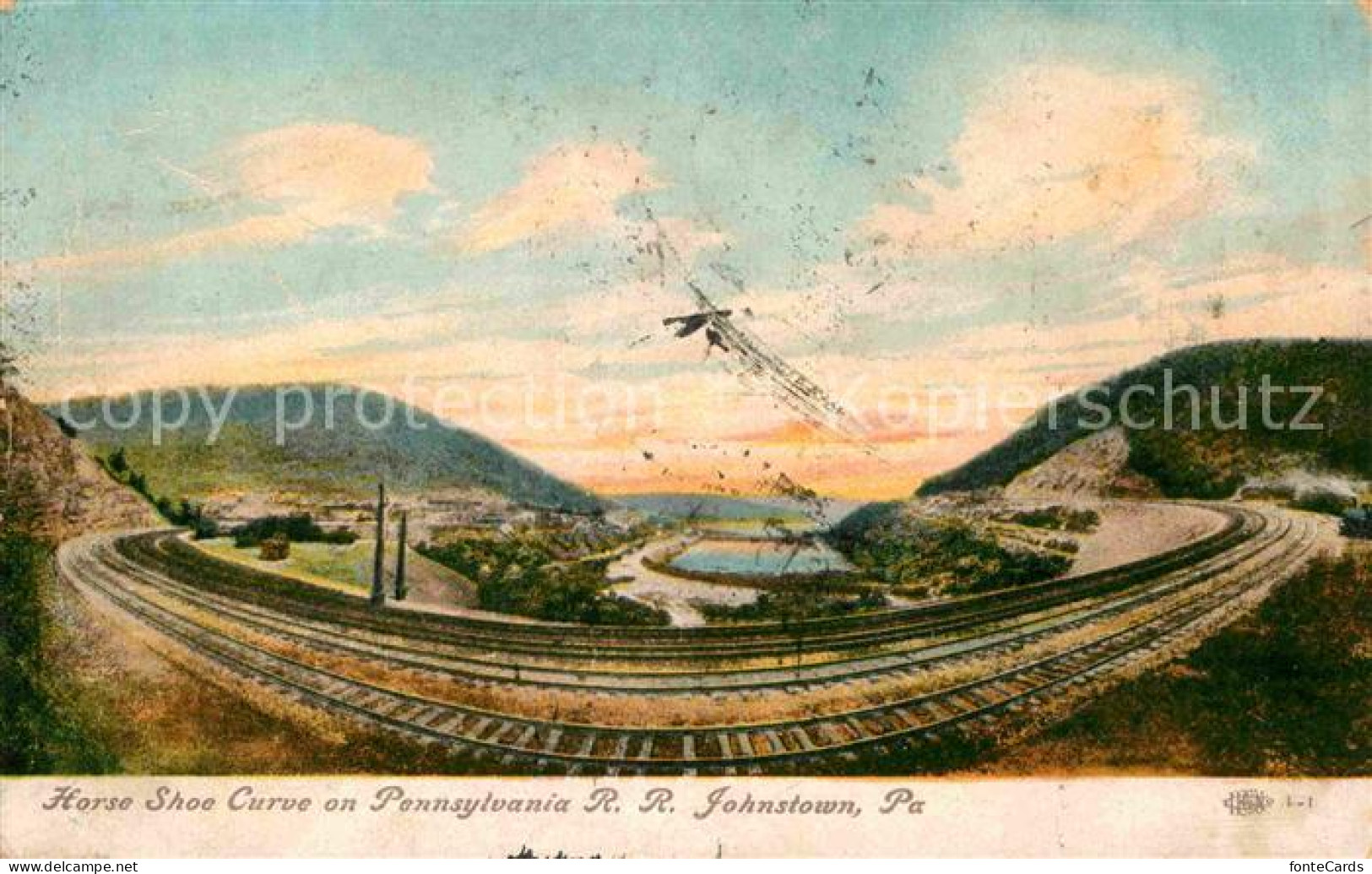 72647603 Johnstown Pennsylvania Horse Shoe Curve On Pennsylvania Railroad Johnst - Other & Unclassified