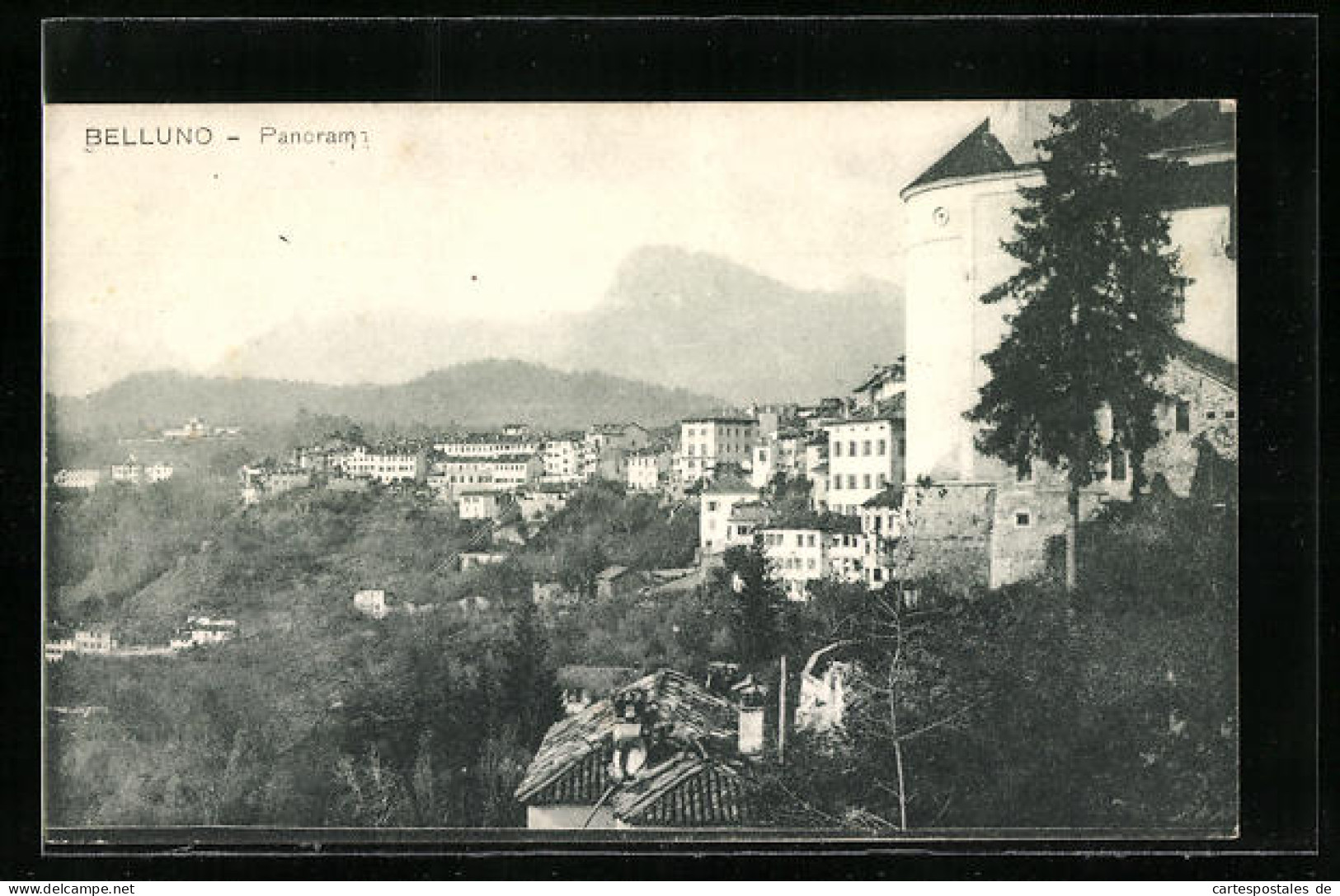 Cartolina Belluno, Panorama  - Belluno