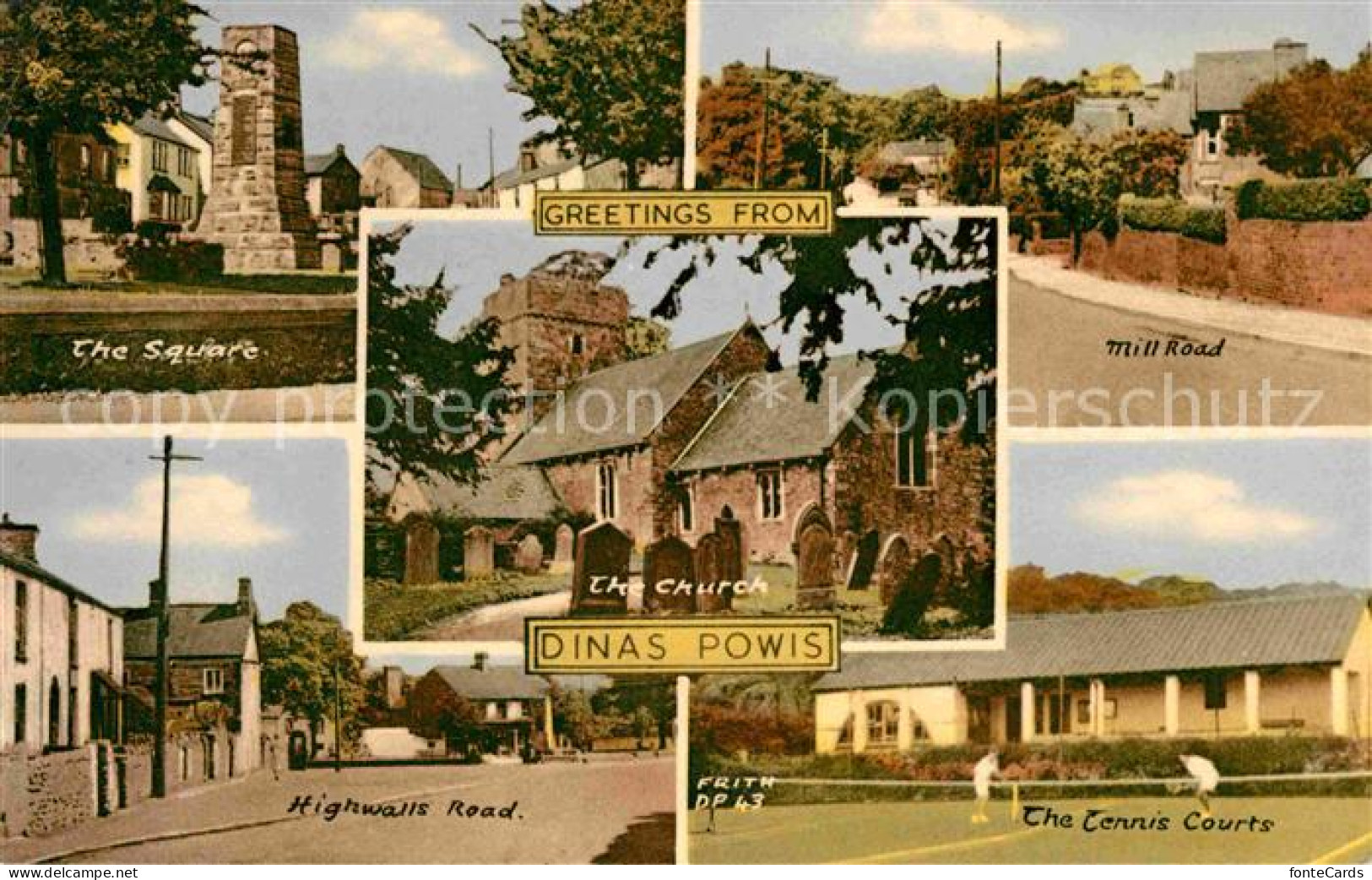 72646457 Dinas Powys Square Highwalls Road Tennis Courts Mill Road Church  - Other & Unclassified
