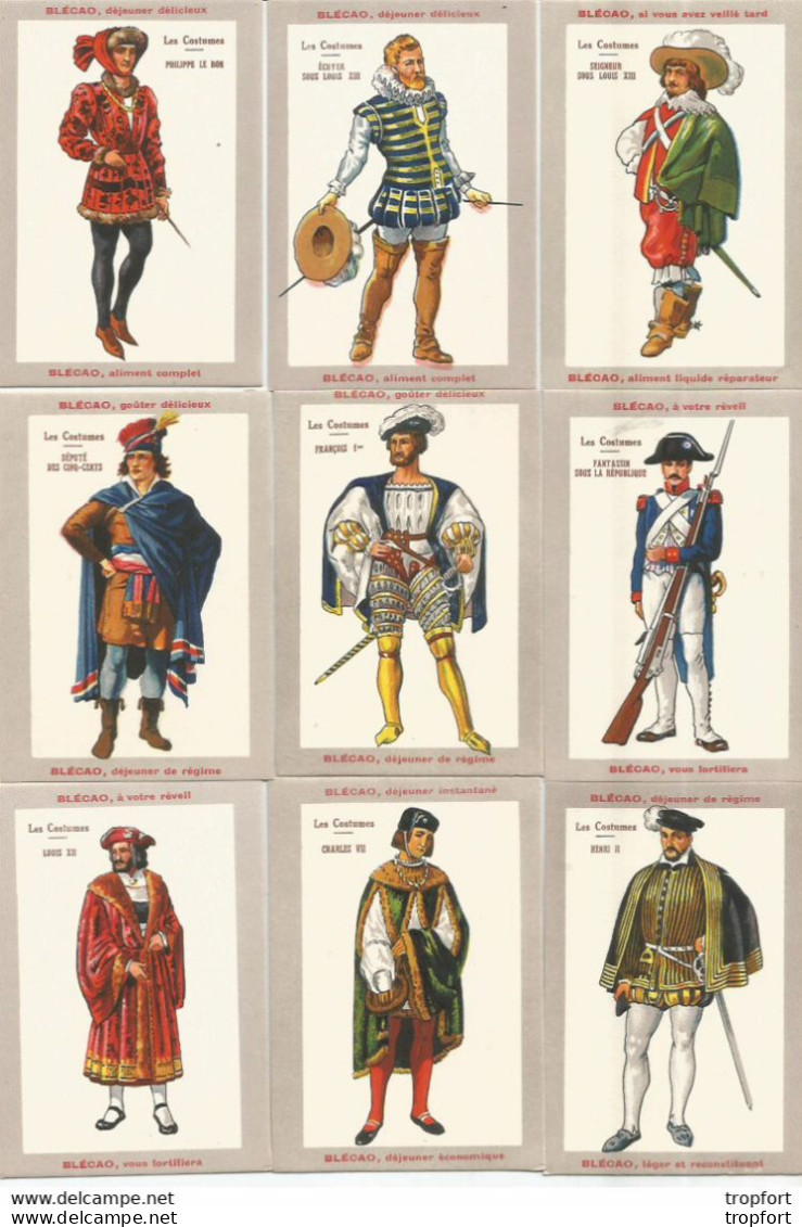 JU / Chromo CROMO IMAGE LOT DE 48 CHROMOS Les COSTUMES BLECAO Costume Habit - Sonstige & Ohne Zuordnung