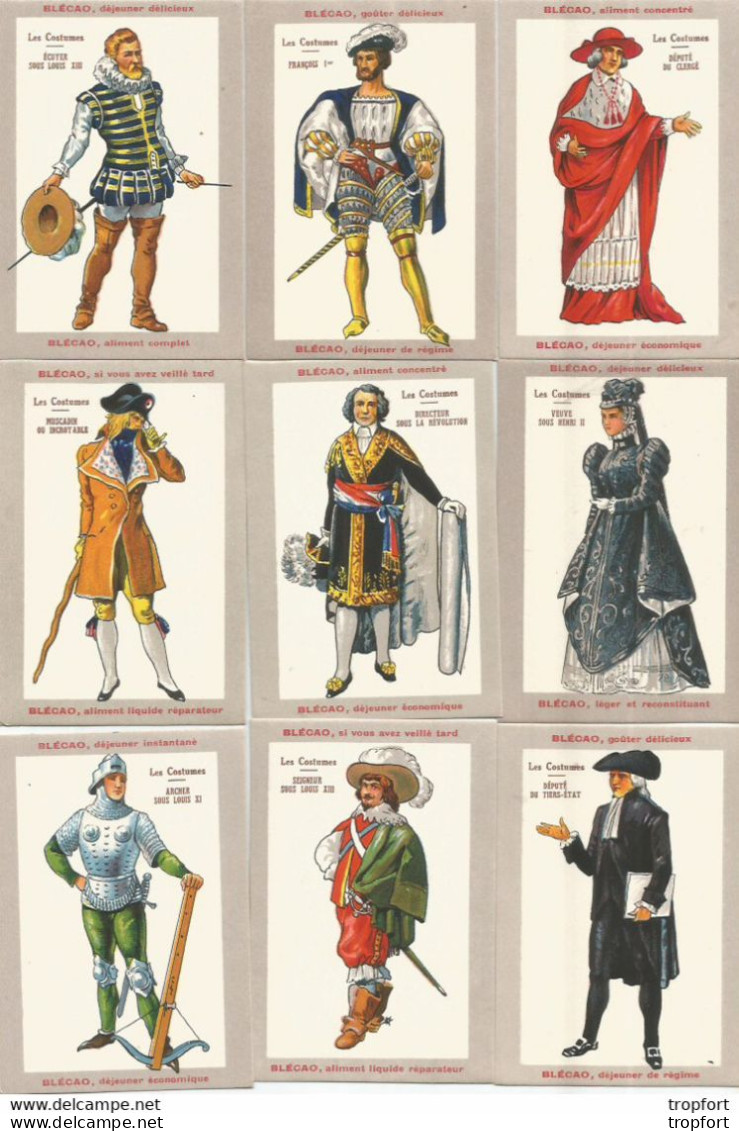 JU / Chromo CROMO IMAGE LOT DE 48 CHROMOS Les COSTUMES BLECAO Costume Habit - Sonstige & Ohne Zuordnung