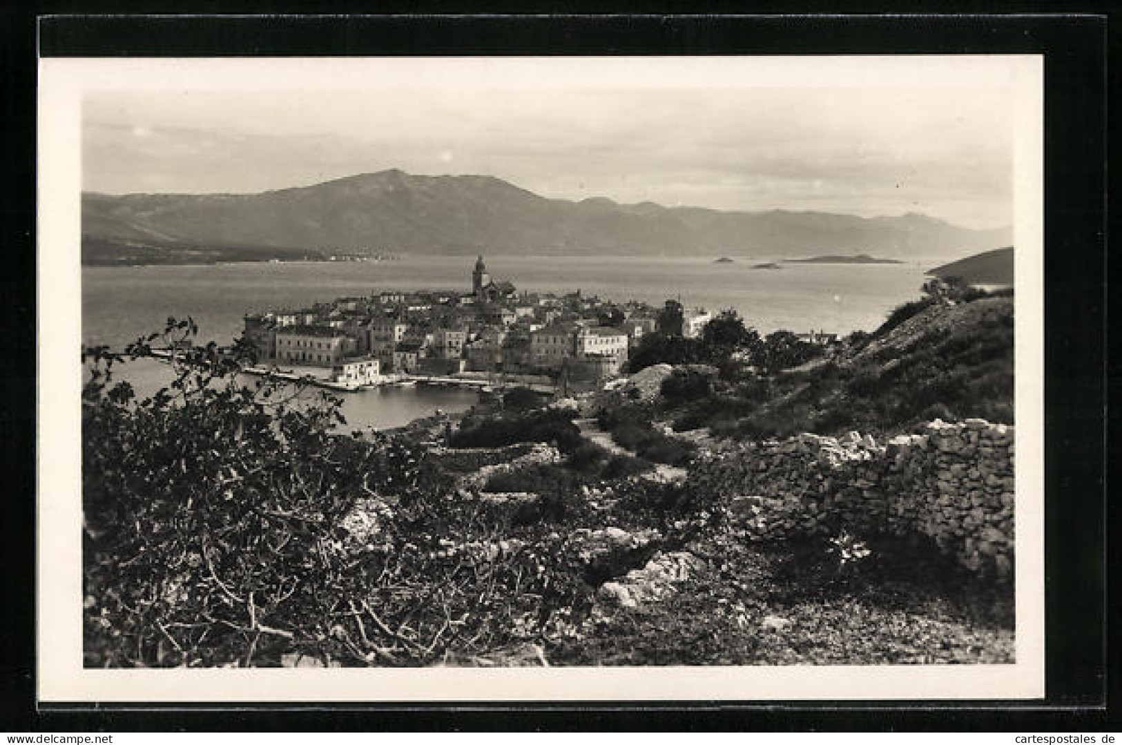 AK Korcula, Gesamtansicht Aus Der Vogelschau  - Croacia