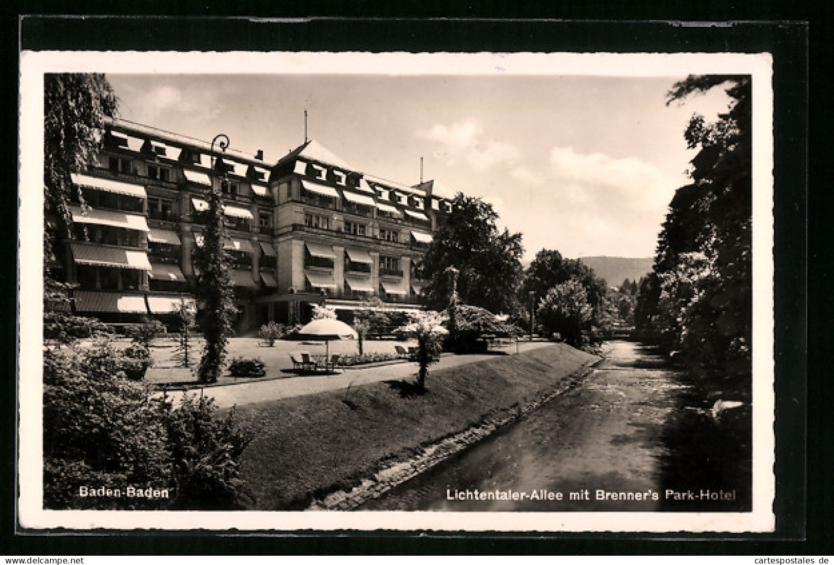 AK Baden-Baden, Lichtentaler-Allee Mit Brenner`s Park-Hotel  - Baden-Baden