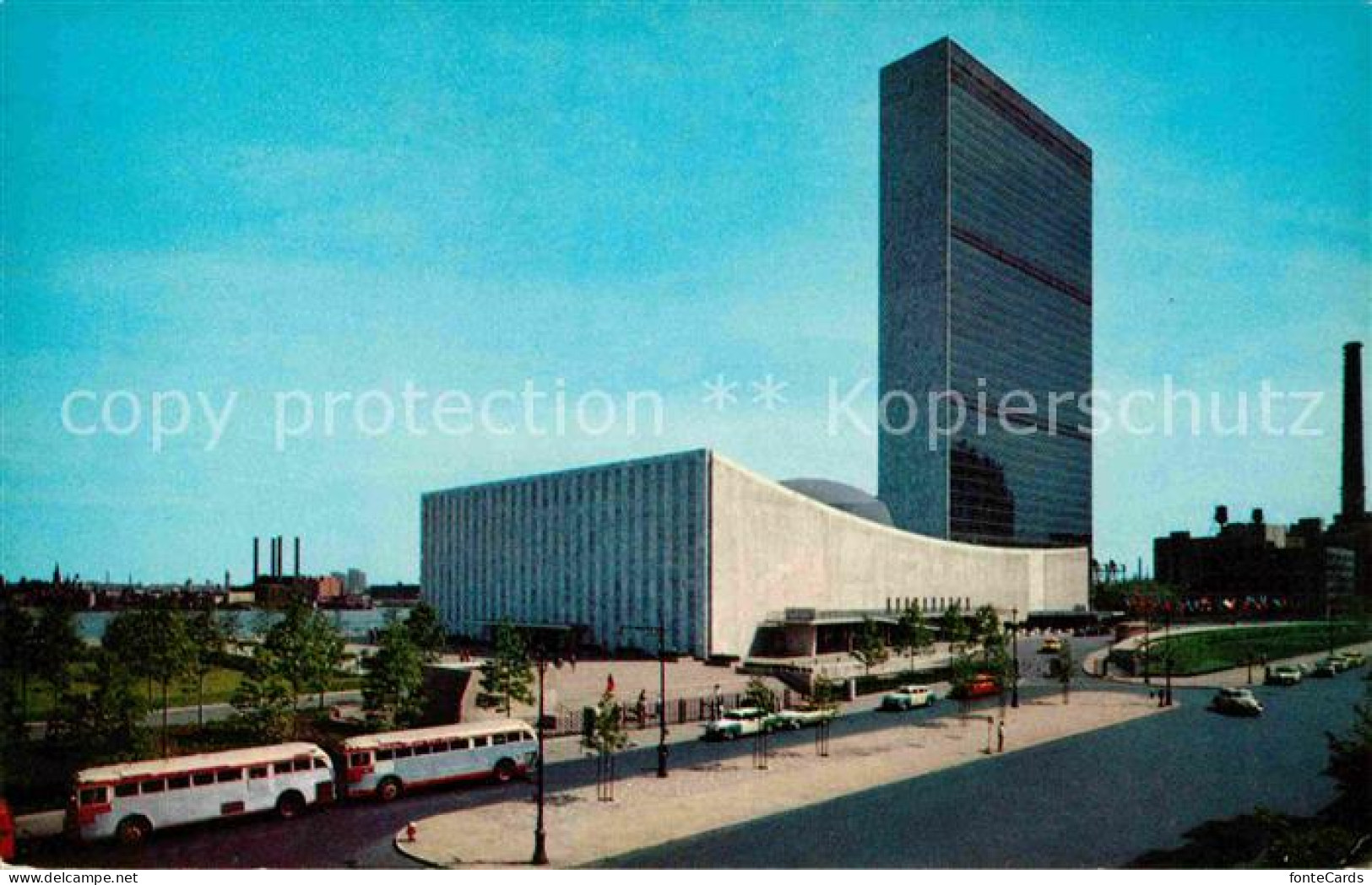 72637173 New_York_City United Nations Buildings East River - Other & Unclassified