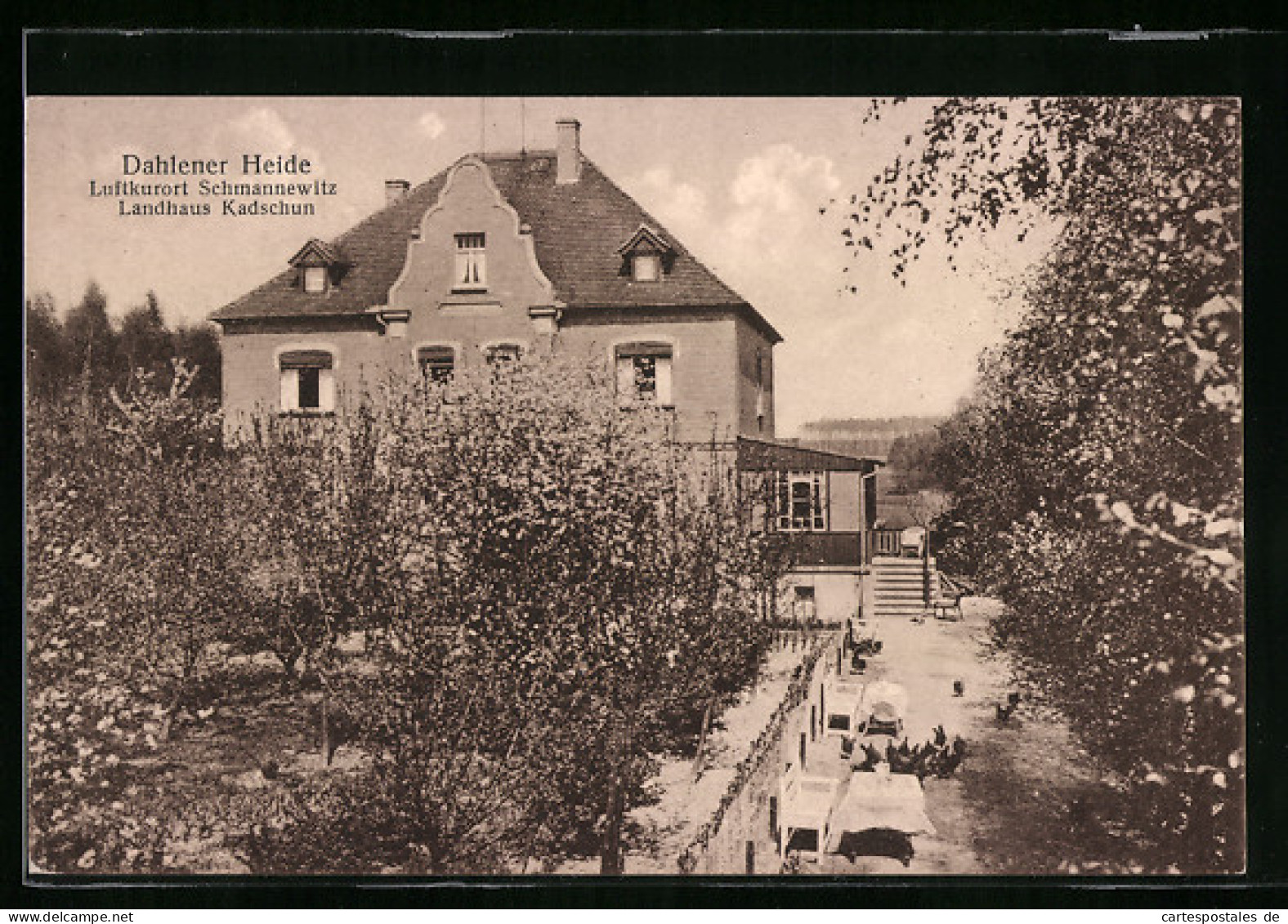 AK Schmannewitz /Dahlener Heide, Gasthaus Landhaus Kadschun  - Dahlen