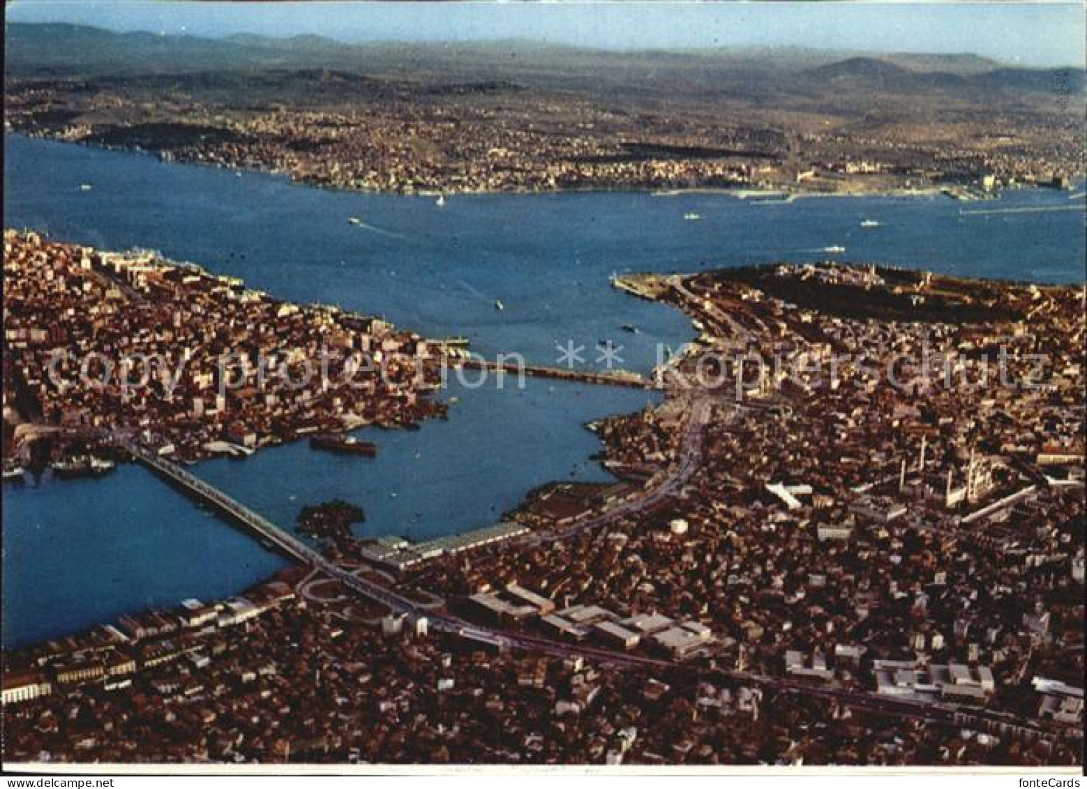 72546755 Istanbul Constantinopel Golden Horn Bridge And Bosphorus Istanbul - Turkey