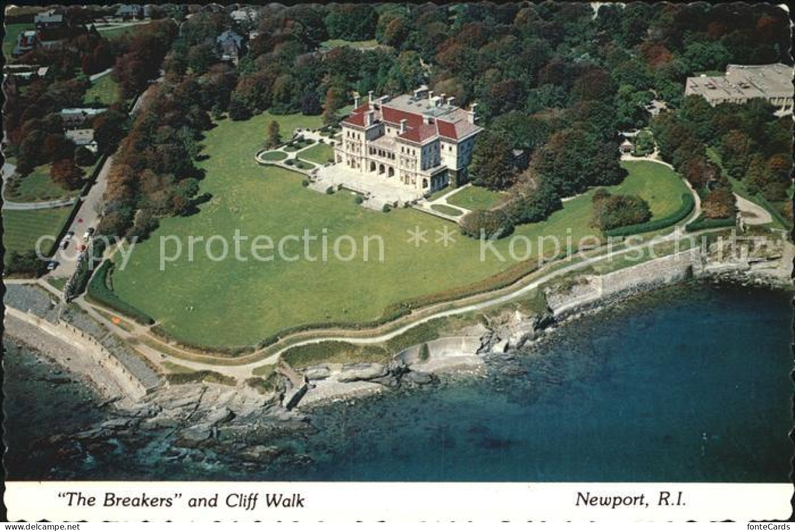 72541013 Newport_Rhode_Island The Breakers Cliff Walk Fliegeraufnahme - Sonstige & Ohne Zuordnung