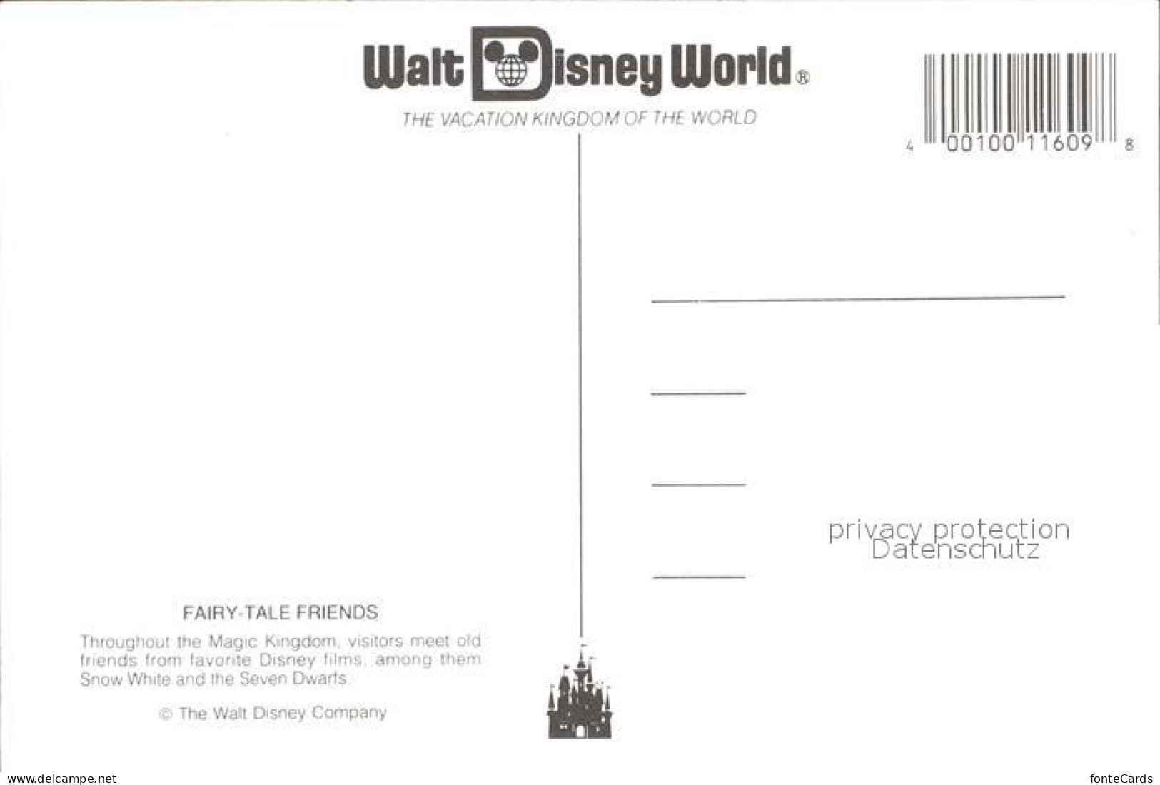 72540126 Walt_Disney_World Snow White And The Seven Dwarfs - Other & Unclassified