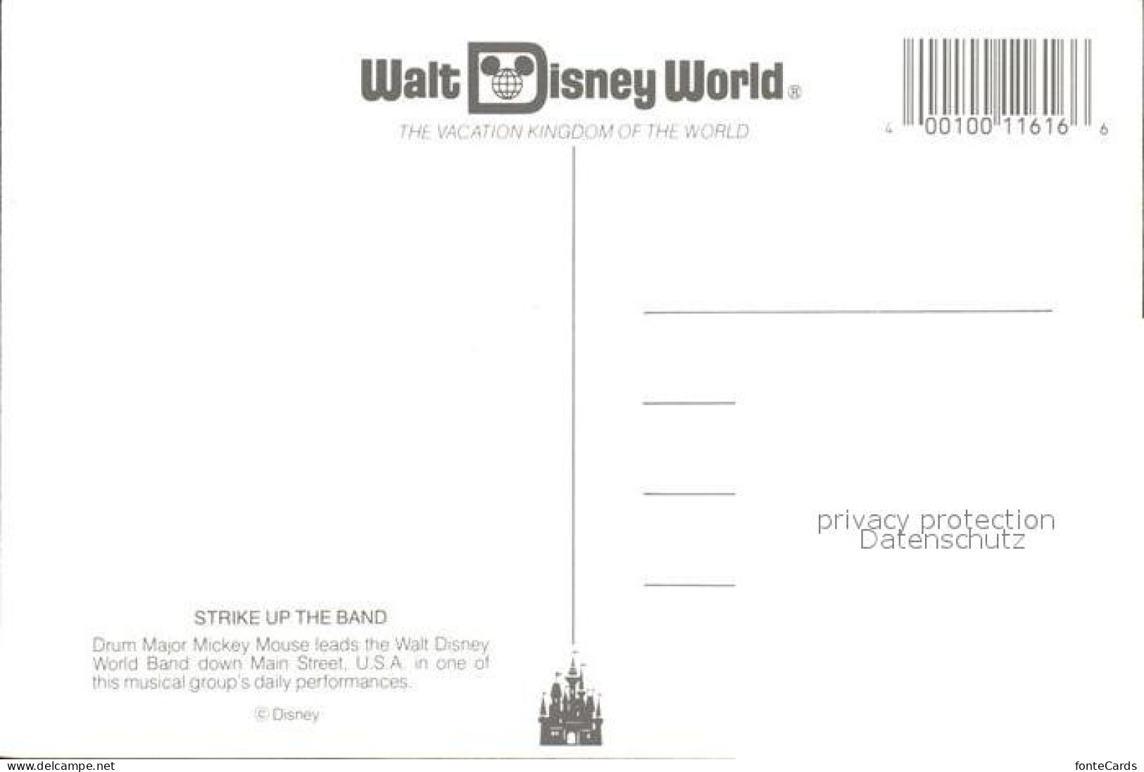 72540124 Walt_Disney_World Drum Major Mickey Mouse  - Other & Unclassified
