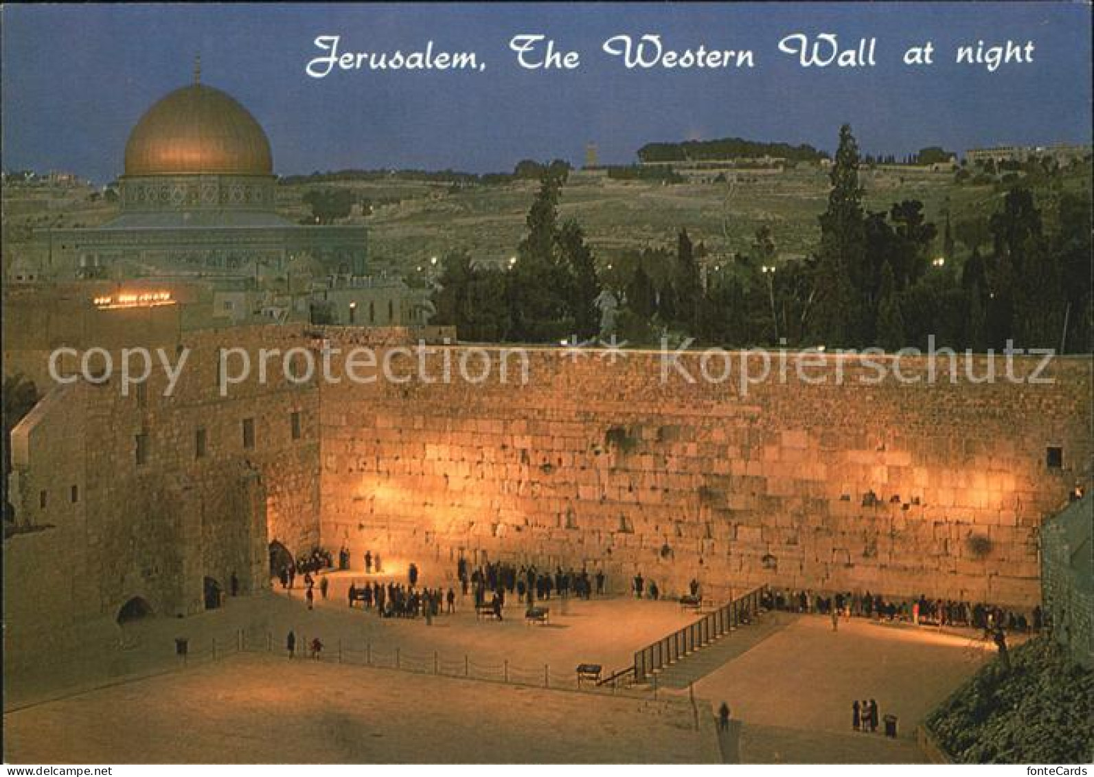 72530602 Jerusalem Yerushalayim The Western Wall At Night  - Israel