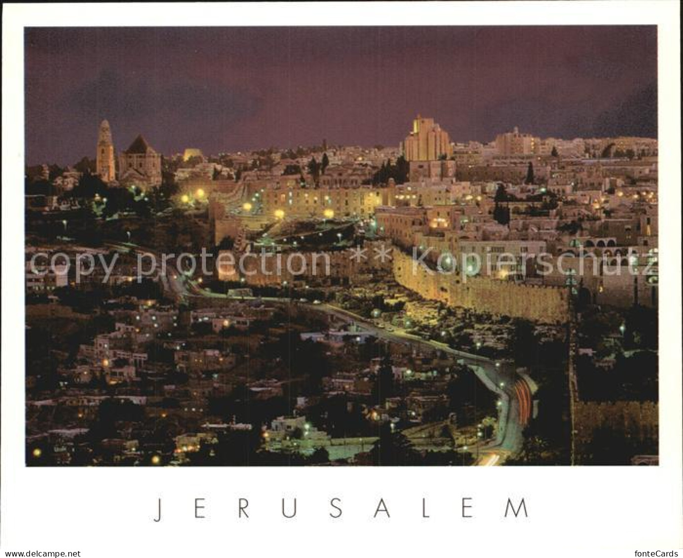 72530590 Jerusalem Yerushalayim Bei Nacht  - Israel