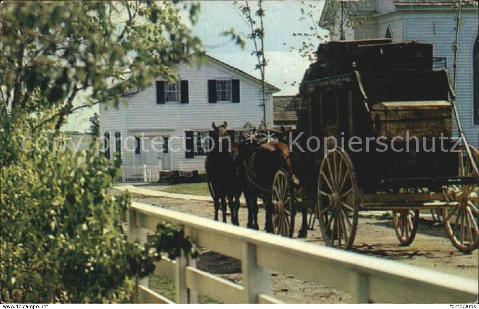 72486939 Morrisburg Upper Canada Village Stage Coach With Pastors House Morrisbu - Non Classés