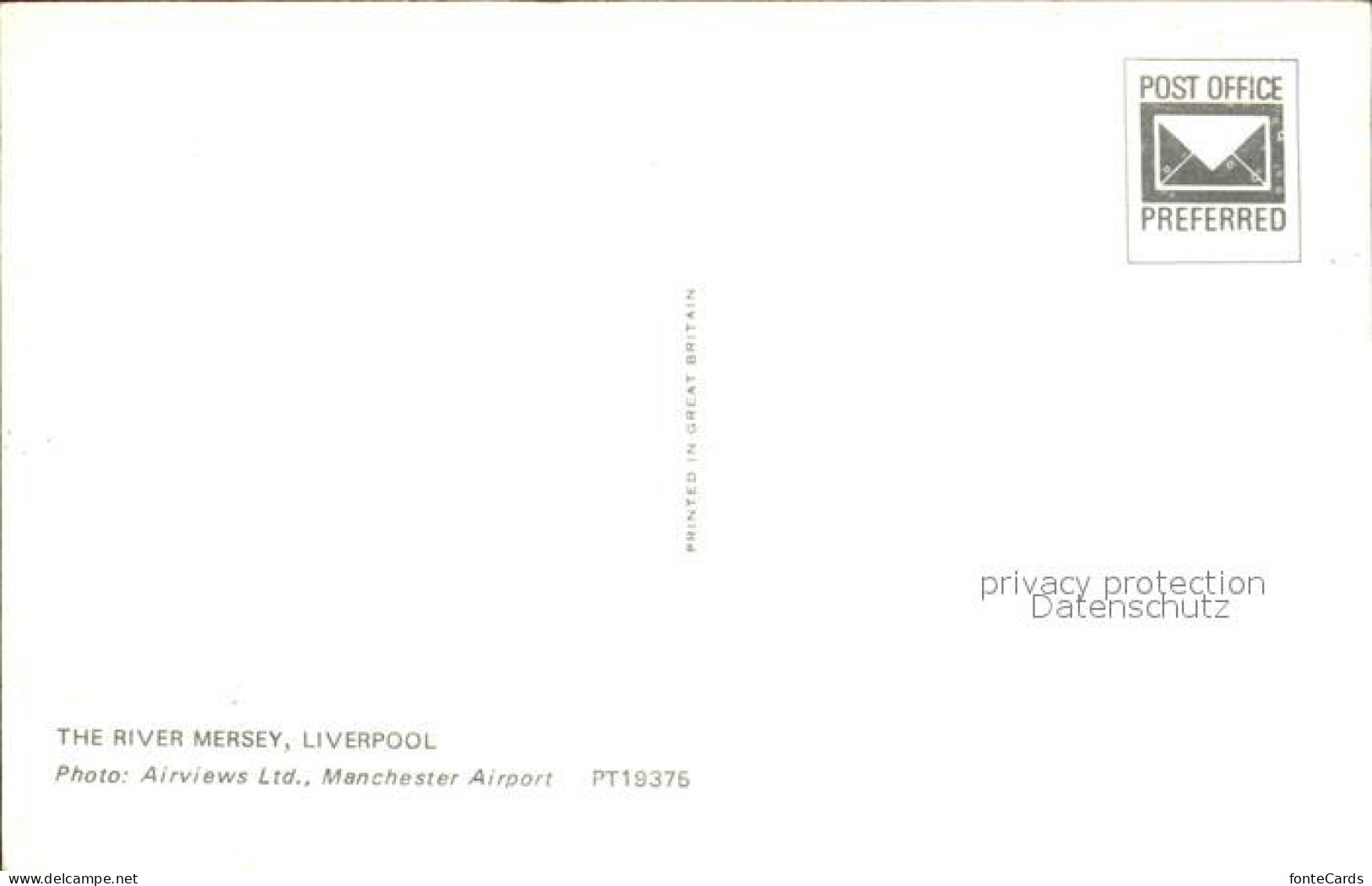 72486870 Liverpool The River Mersey Air View Liverpool - Other & Unclassified