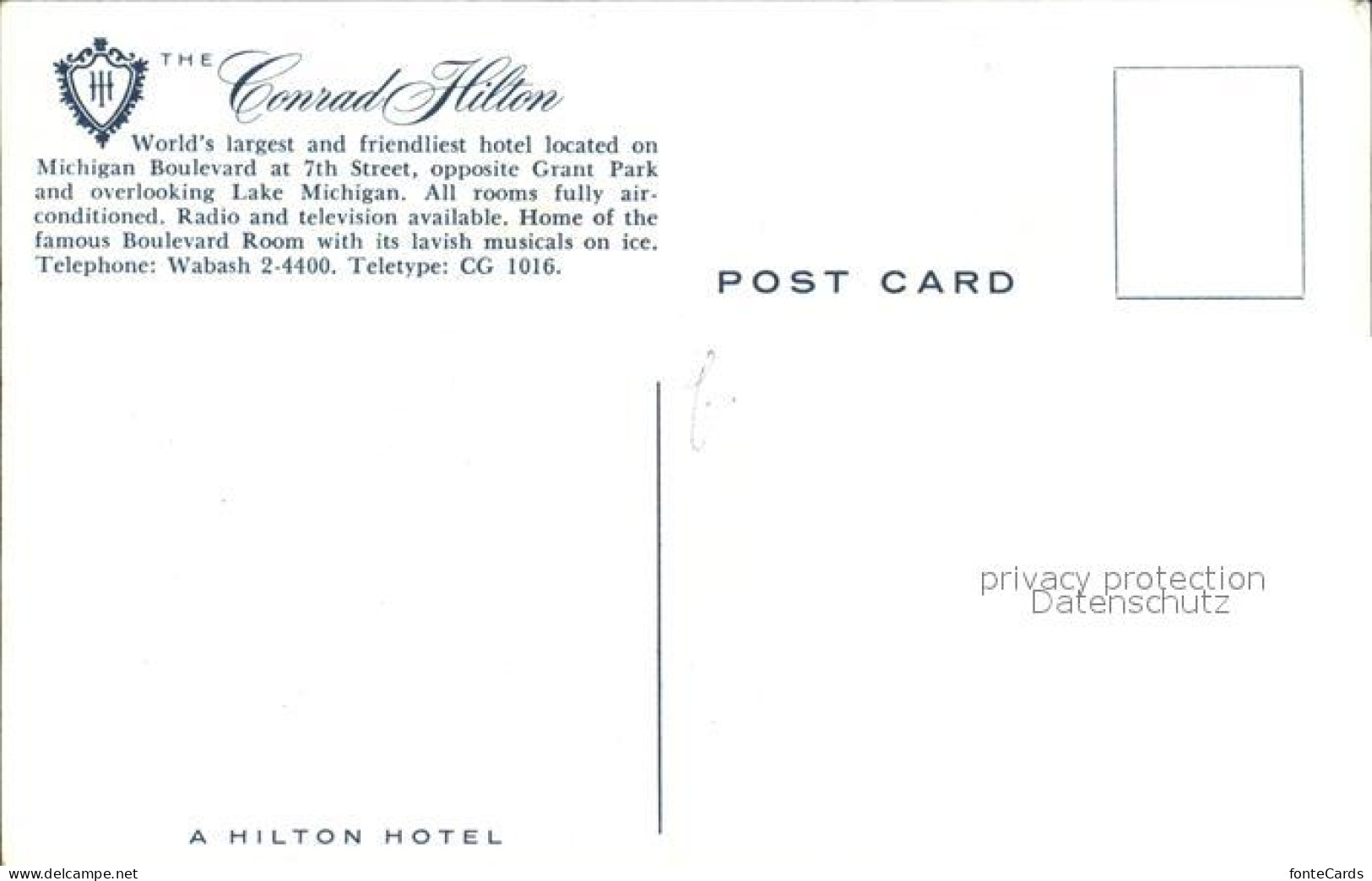 72486824 Chicago_Illinois The Conrad Hilton - Sonstige & Ohne Zuordnung