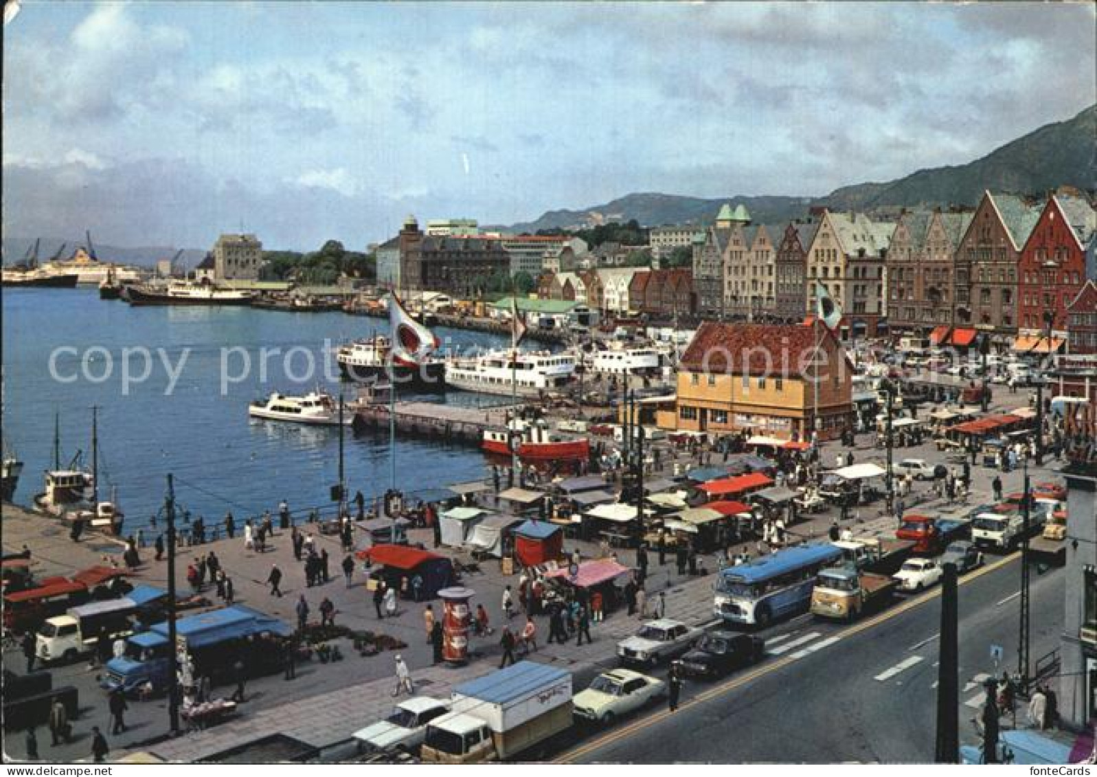 72458330 Bergen Norwegen Fisketorget Vagen Norwegen - Norvège