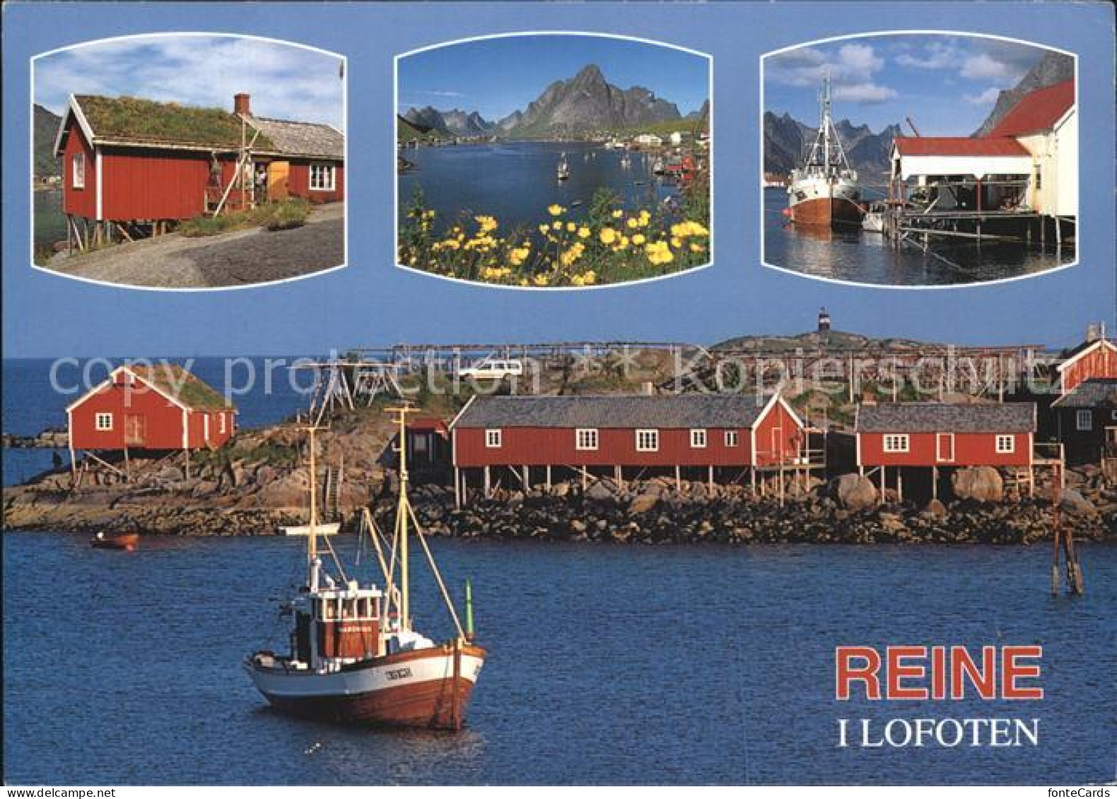 72458307 Reine Norwegen Lofoten Boot  Reine Norwegen - Norway