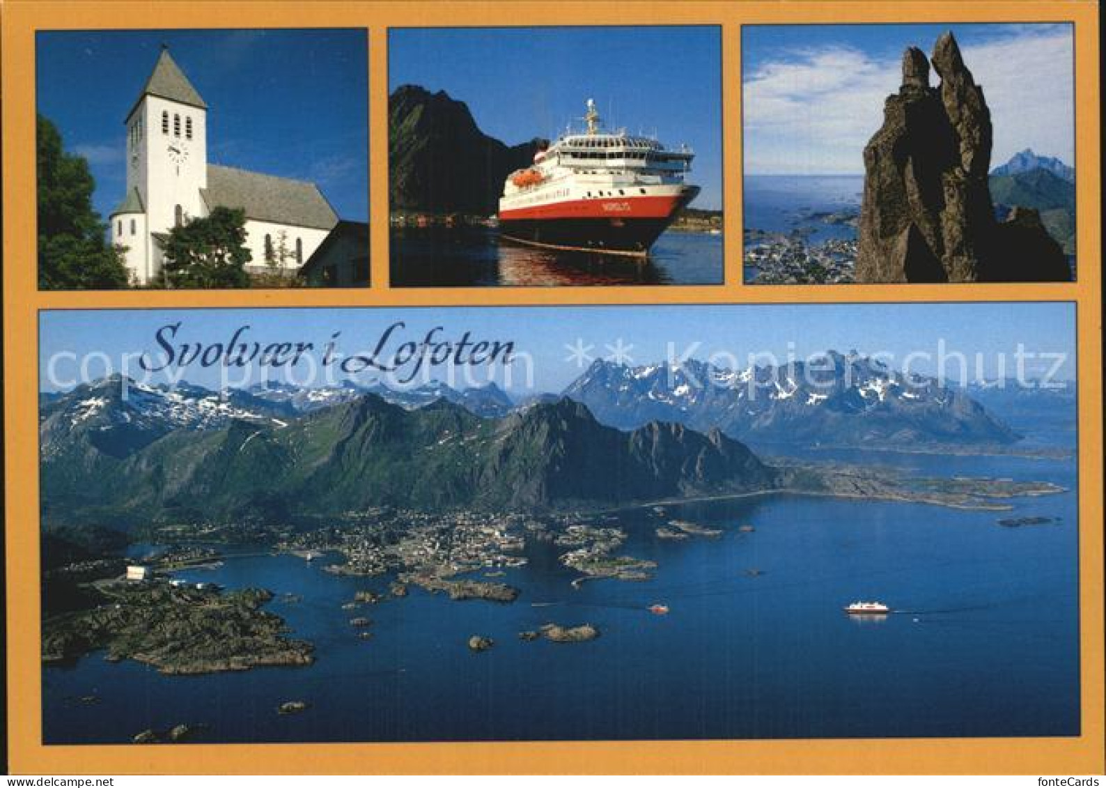 72458303 Svolvær Lofoten Faehre Kirche  Svolvær - Norvège