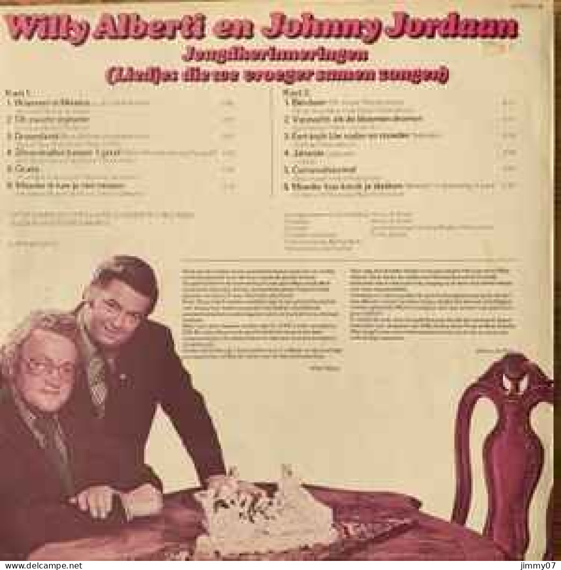 Willy Alberti En Johnny Jordaan - Jeugdherinneringen (Liedjes Die We Vroeger Samen Zongen) (LP, Album) - Disco, Pop